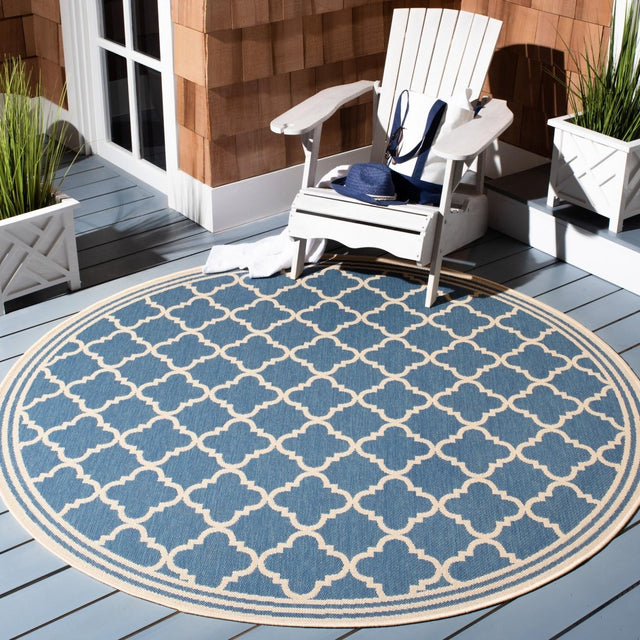 Safavieh Beach House Bhs121M Blue/Creme Rug.