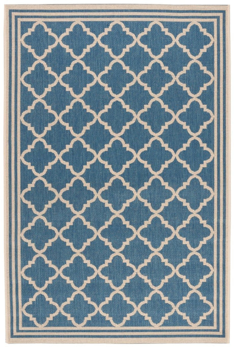 Safavieh Beach House Bhs121M Blue/Creme Rug.