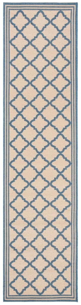 Safavieh Beach House Bhs121N Cream/Blue Rug.