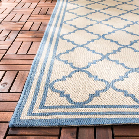 Safavieh Beach House Bhs121N Cream/Blue Rug.