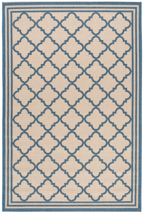 Safavieh Beach House Bhs121N Cream/Blue Rug.