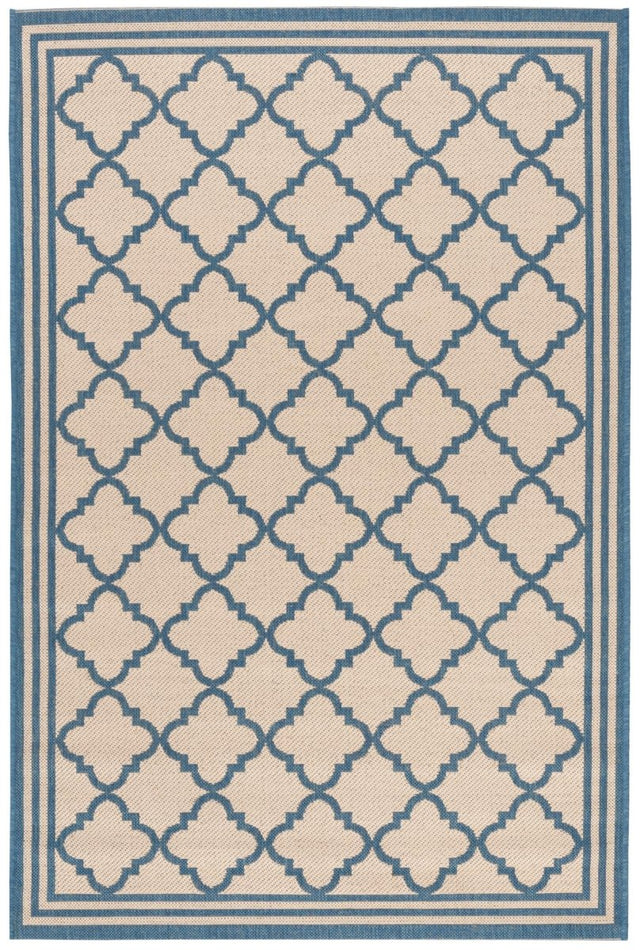 Safavieh Beach House Bhs121N Cream/Blue Rug.