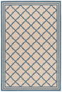 Safavieh Beach House Bhs121N Cream/Blue Rug.