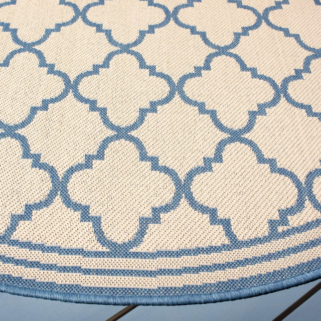 Safavieh Beach House Bhs121N Cream/Blue Rug.