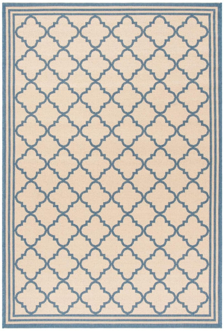 Safavieh Beach House Bhs121N Cream/Blue Rug.