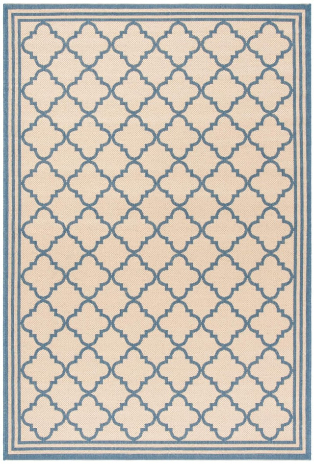 Safavieh Beach House Bhs121N Cream/Blue Rug.