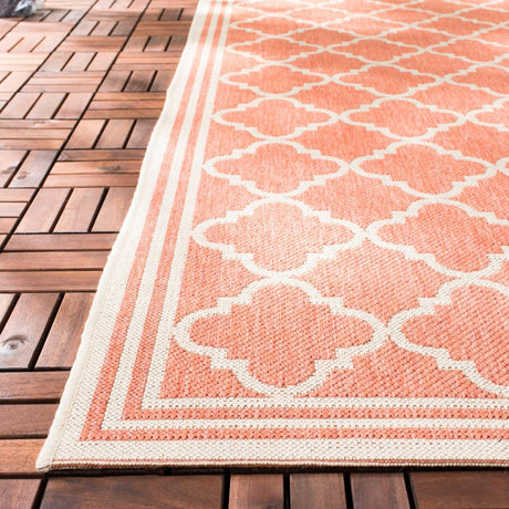 Safavieh Beach House Bhs121P Rust/Creme Rug.