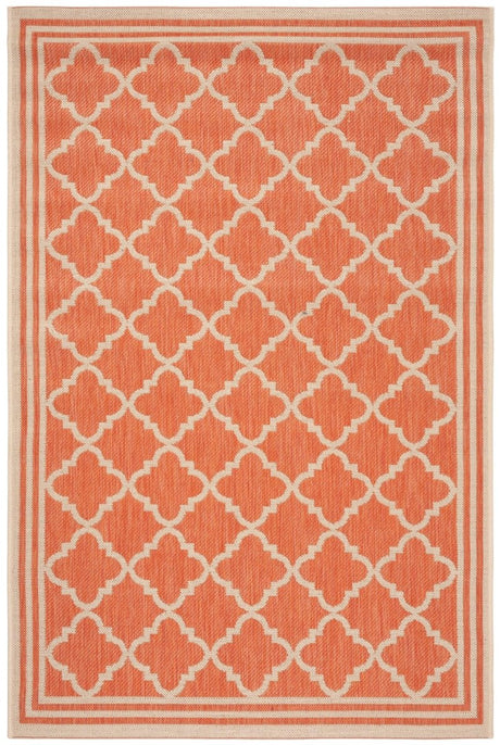 Safavieh Beach House Bhs121P Rust/Creme Rug.