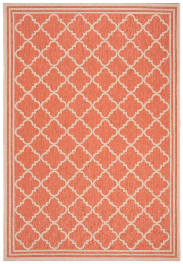 Safavieh Beach House Bhs121P Rust/Creme Rug.