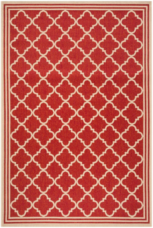 Safavieh Beach House Bhs121Q Red/Creme Rugs.