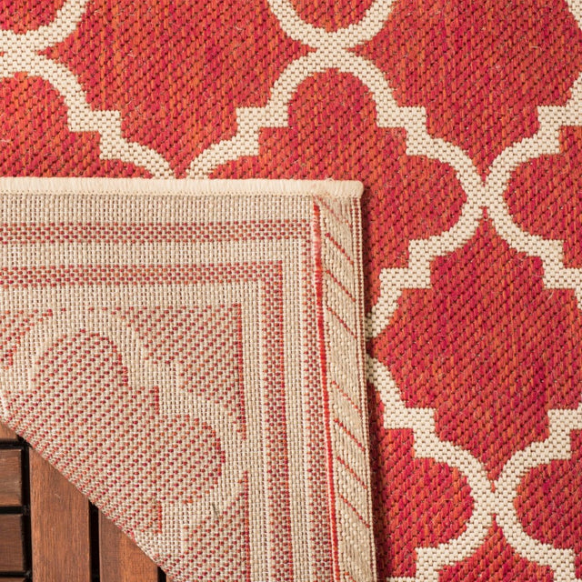 Safavieh Beach House Bhs121Q Red/Creme Rugs.