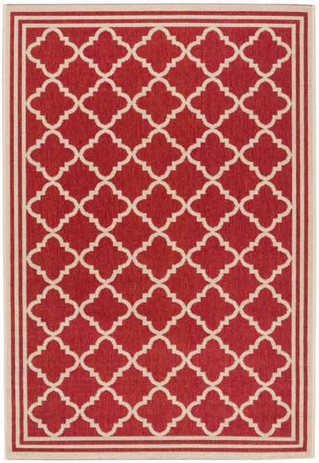 Safavieh Beach House Bhs121Q Red/Creme Rugs.