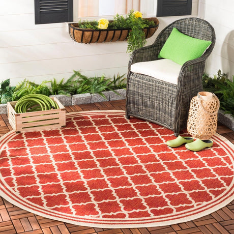 Safavieh Beach House Bhs121Q Red/Creme Rugs.