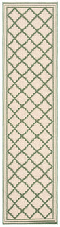 Safavieh Beach House Bhs121W Cream/Green Rug.