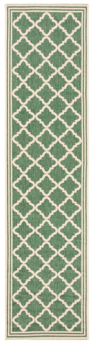 Safavieh Beach House Bhs121Y Green/Creme Rug.