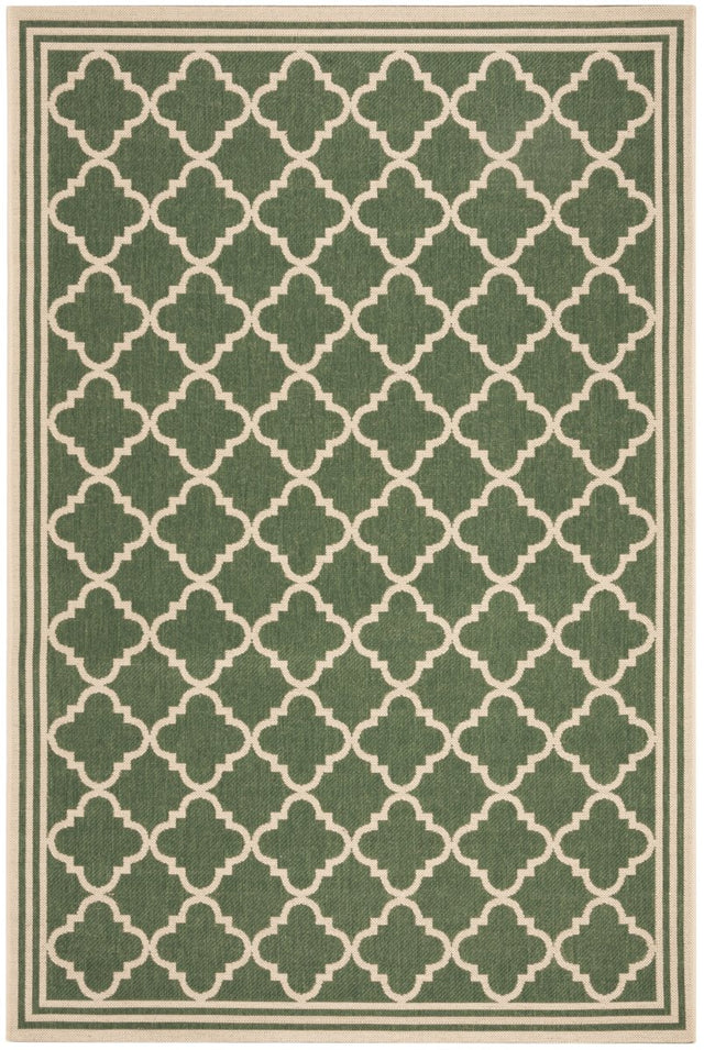 Safavieh Beach House Bhs121Y Green/Creme Rug.