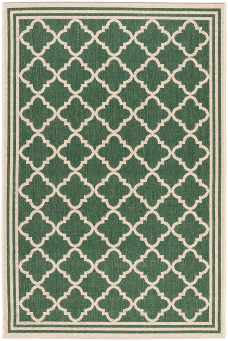 Safavieh Beach House Bhs121Y Green/Creme Rug.