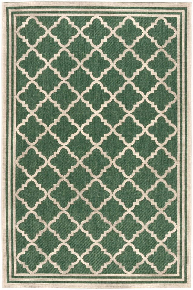 Safavieh Beach House Bhs121Y Green/Creme Rug.