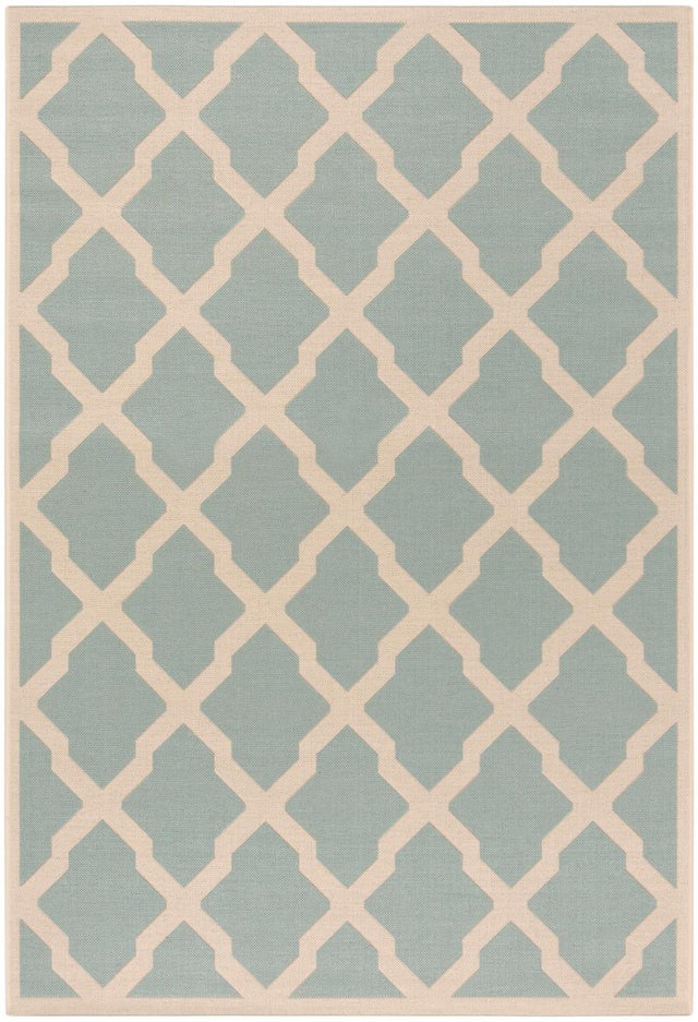 Safavieh Beach House Bhs122K Aqua/Cream Rugs.