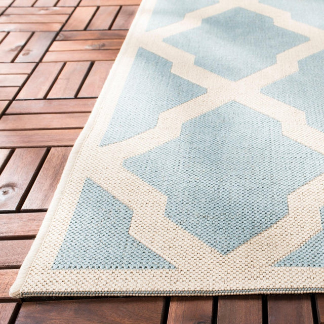 Safavieh Beach House Bhs122K Aqua/Cream Rugs.