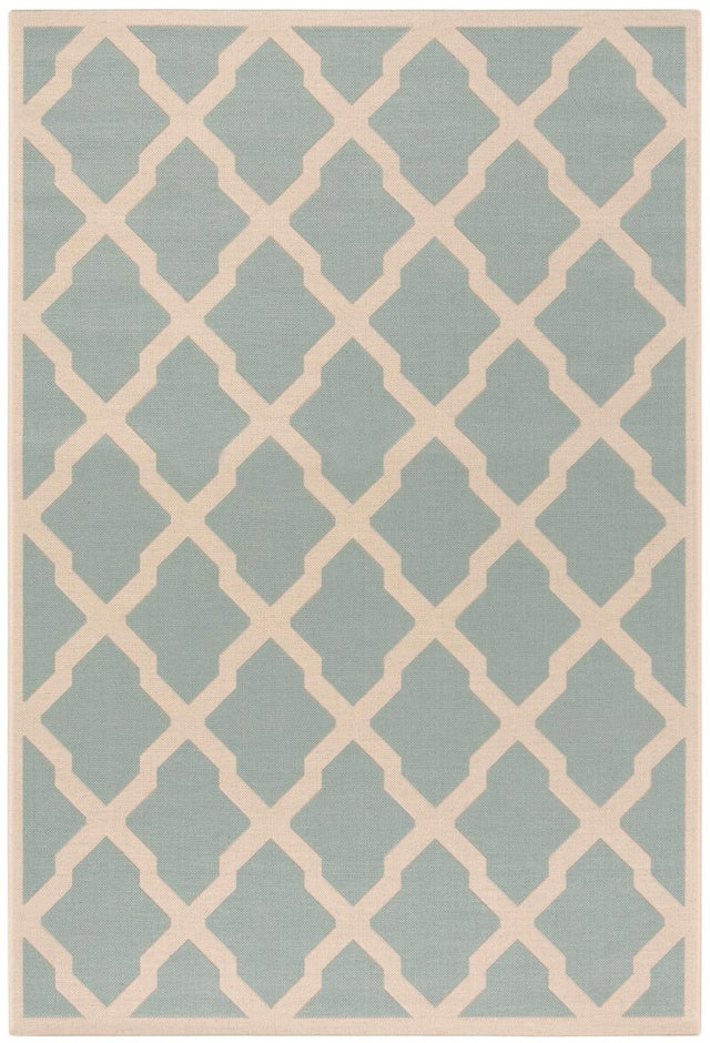 Safavieh Beach House Bhs122K Aqua/Cream Rugs.