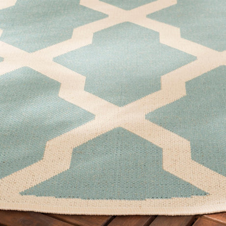 Safavieh Beach House Bhs122K Aqua/Cream Rugs.