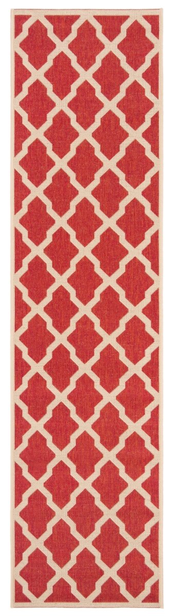 Safavieh Beach House Bhs122Q Red/Creme Rug.