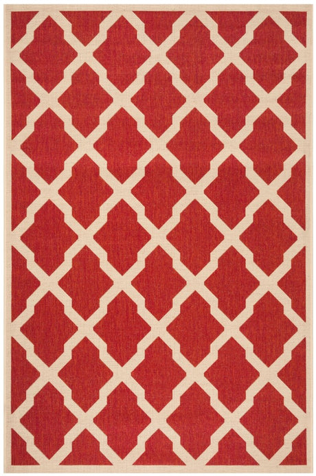 Safavieh Beach House Bhs122Q Red/Creme Rug.