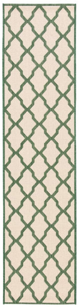 Safavieh Beach House Bhs122W Cream/Green Rugs.