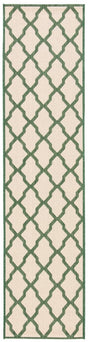 Safavieh Beach House Bhs122W Cream/Green Rugs.