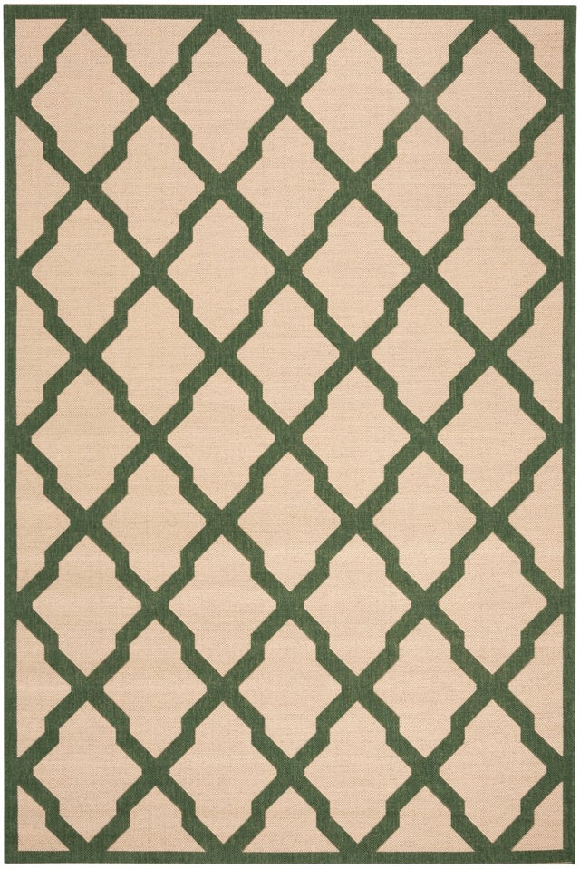 Safavieh Beach House Bhs122W Cream/Green Rugs.