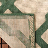 Safavieh Beach House Bhs122W Cream/Green Rugs.