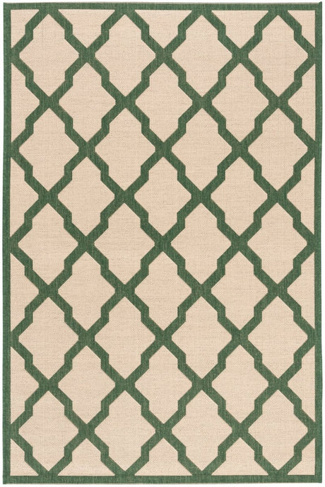 Safavieh Beach House Bhs122W Cream/Green Rugs.