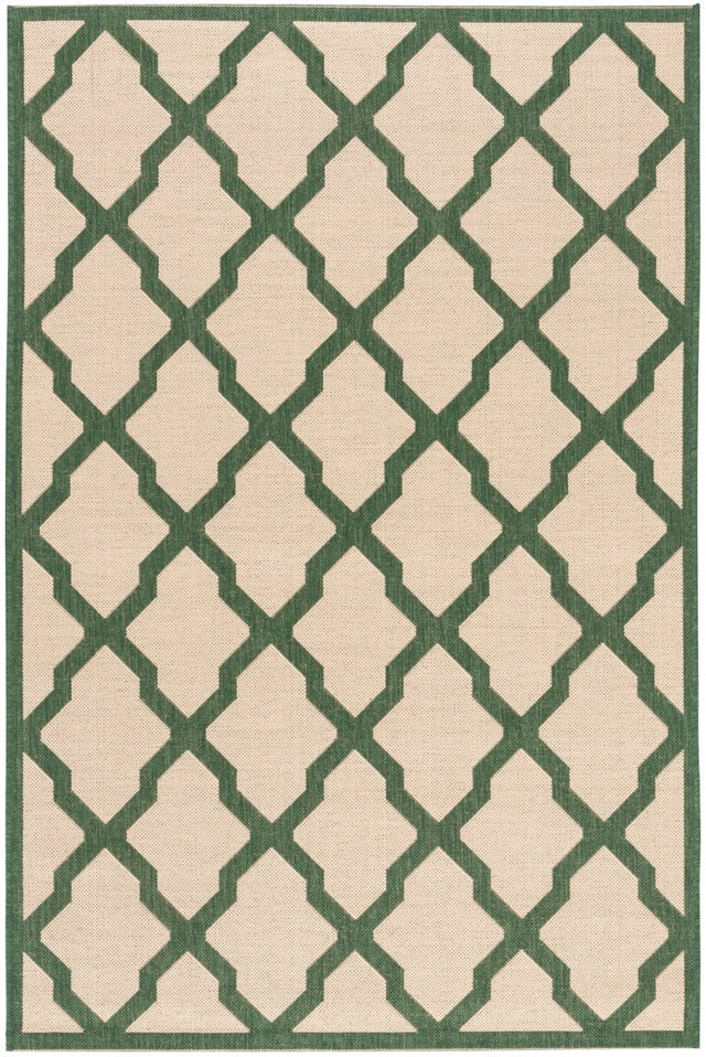 Safavieh Beach House Bhs122W Cream/Green Rugs.