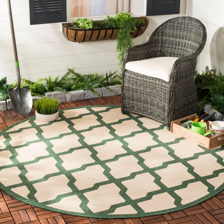 Safavieh Beach House Bhs122W Cream/Green Rugs.