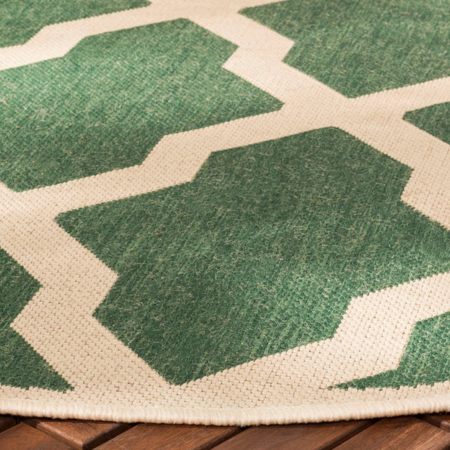 Safavieh Beach House Bhs122Y Green/Creme Rug.