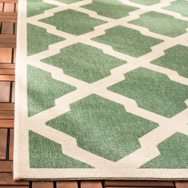 Safavieh Beach House Bhs122Y Green/Creme Rug.