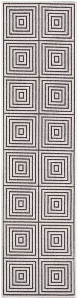 Safavieh Beach House Bhs123A Light Grey/Charcoal Rug.