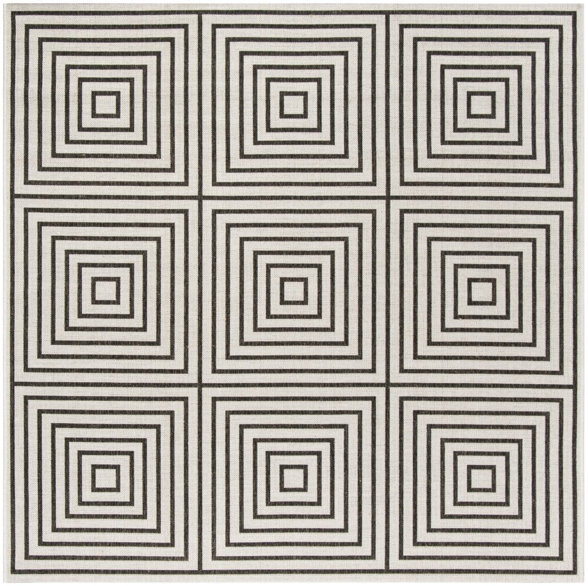 Safavieh Beach House Bhs123A Light Grey/Charcoal Rug.