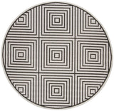 Safavieh Beach House Bhs123A Light Grey/Charcoal Rug.