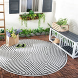 Safavieh Beach House Bhs123A Light Grey/Charcoal Rug.