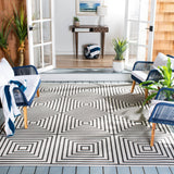 Safavieh Beach House Bhs123A Light Grey/Charcoal Rug.