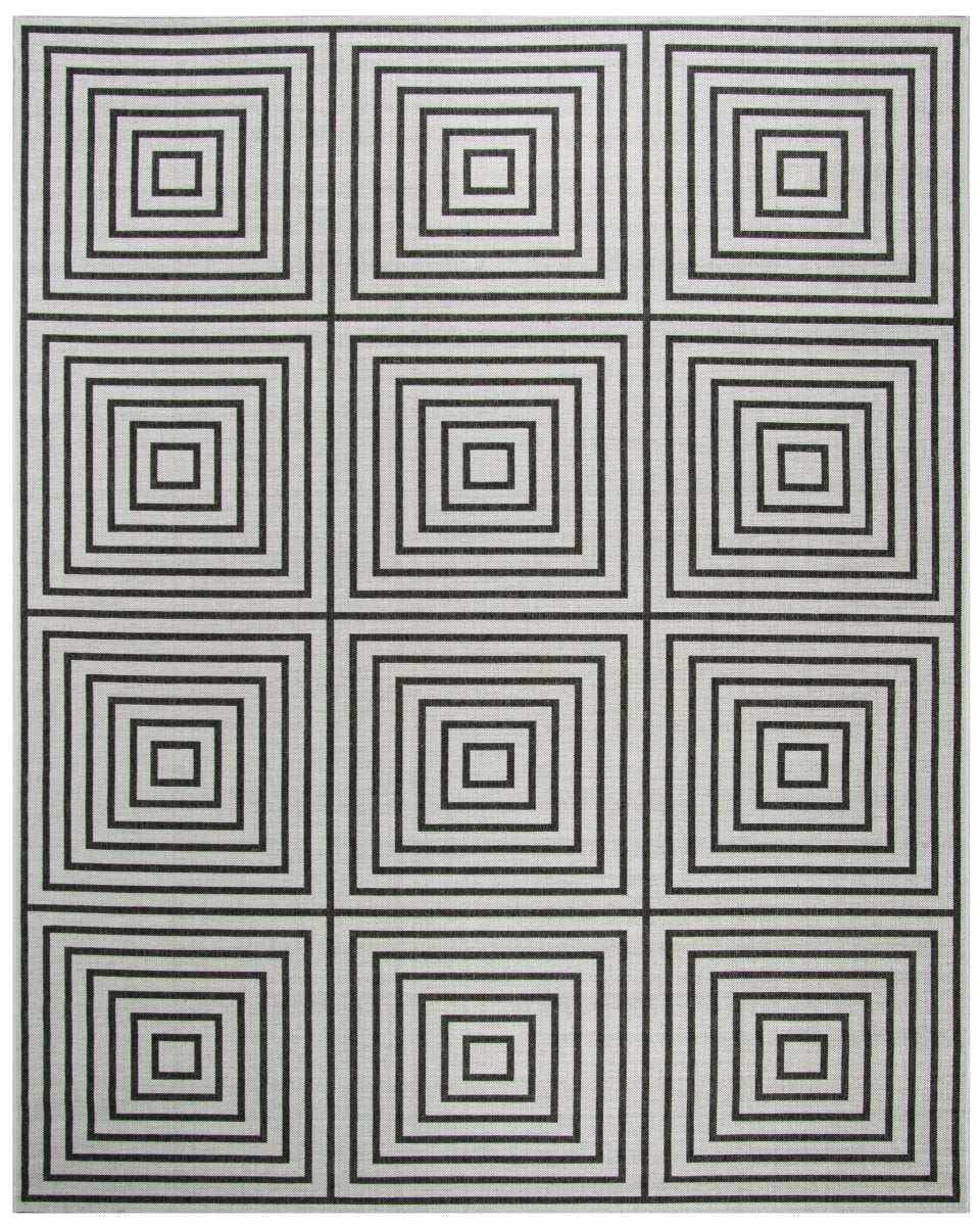 Safavieh Beach House Bhs123A Light Grey/Charcoal Rug.