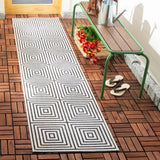 Safavieh Beach House Bhs123A Light Grey/Charcoal Rug.