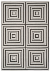 Safavieh Beach House Bhs123A Light Grey/Charcoal Rug.