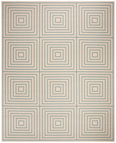 Safavieh Beach House Bhs123L Cream/Aqua Rugs.