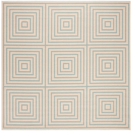 Safavieh Beach House Bhs123L Cream/Aqua Rugs.