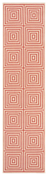 Safavieh Beach House Bhs123Q Red/Creme Rugs.