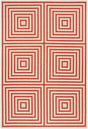 Safavieh Beach House Bhs123Q Red/Creme Rugs.