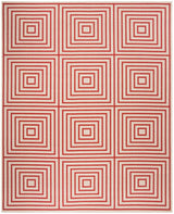 Safavieh Beach House Bhs123Q Red/Creme Rugs.